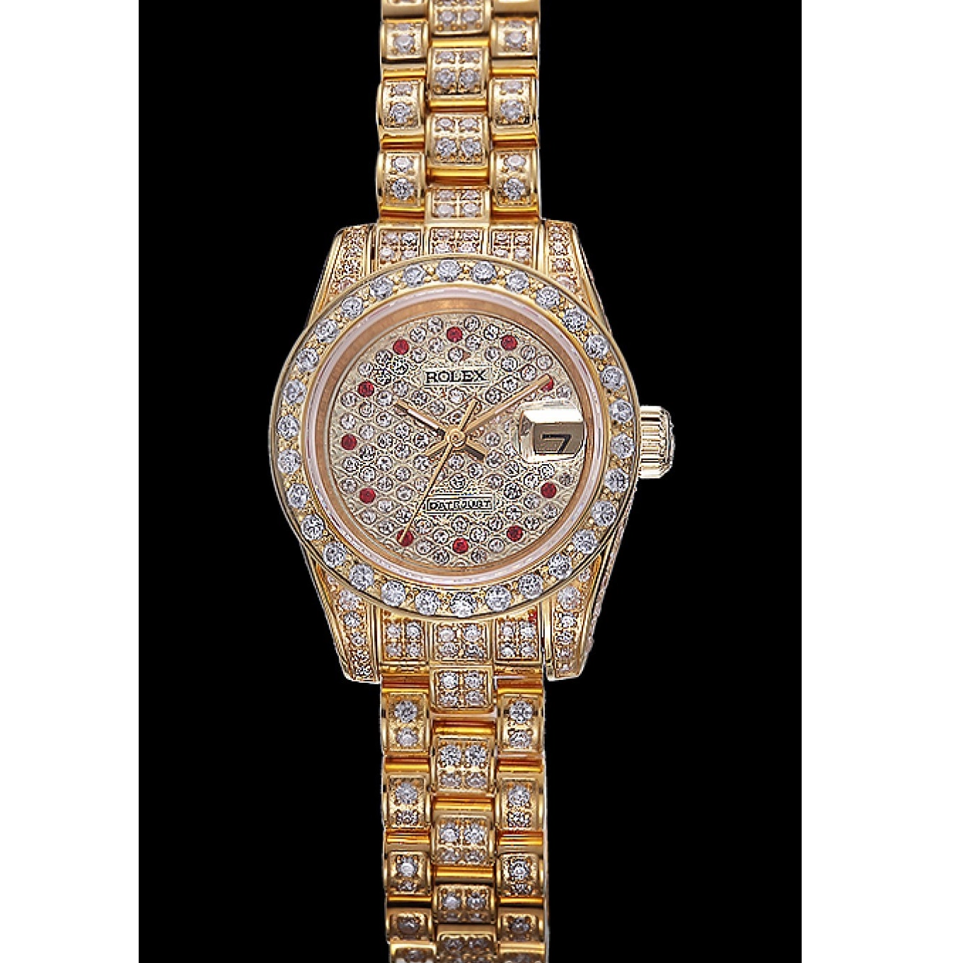 Good Copy Rolex Watches DateJust 622024 Swiss Diamond Rolex Dial Gold 0721